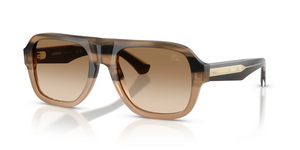 420789 - Striped Beige with Brown Gradient Lenses