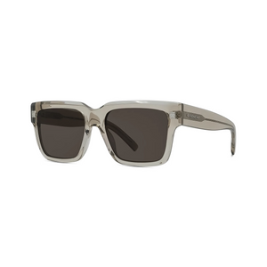 45E - Shiny Transparent Light Taupe with Brown Lenses
