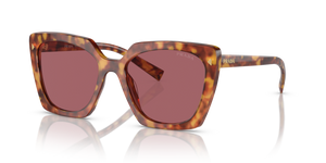 4BW08S - Light Tortoise with Dark Violet Lenses