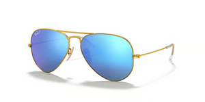 112/4L - Gold with Polarized Blue Lenses