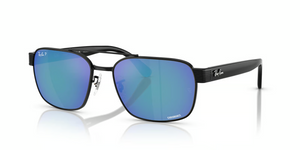 002/4L - Black with Polarized Grey Mirror Blue Lenses