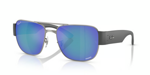 004/4L - Gunmetal with Polarized Grey Mirror Blue Lenses