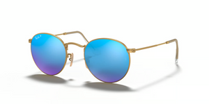 112/4L - Gold with Polarized Blue Lenses