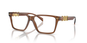 5028 - Transparent Brown with Clear Lenses