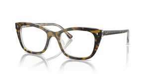 5082 - Havana On Transparent with Clear Lenses