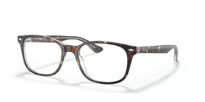5082 - Havana On Transparent with Clear Lenses