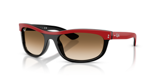 955/51 - Red On Black with Clear Gradient Brown Lenses
