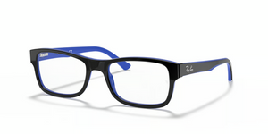 5179 - Black On Blue with Clear Lenses
