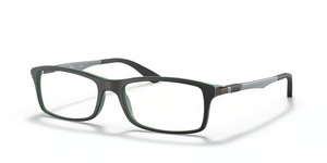 5197 - Black On Green with Clear Lenses