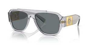 530580 - Transparent Grey with Dark Blue Lenses