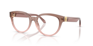 5435 - Brown Gradient Rose with Clear Lenses