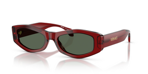 551271 - Dark Transparent Red with Dark Green Lenses