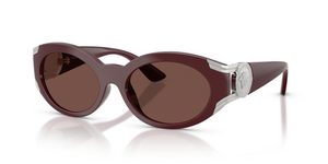 55348D - Dark Red with Black Chocolate Lenses