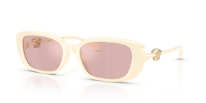 55361T - Ivory with Pink Mirror Gold Lenses