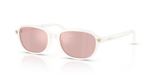 55441T - White Talc with Pink Mirror Gold Lenses