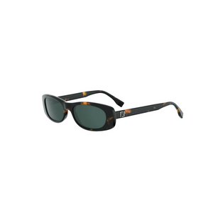 56N- Shiny Havana with Green Lenses