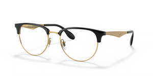 5784 - Black On Gold with Clear Lenses