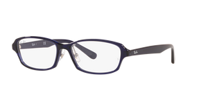 5986 - Dark Transparent Blue with Clear Lenses