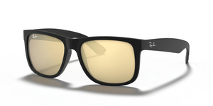622/5A - Rubber Black with Gold Mirror Lenses