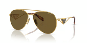 5AK01T - Gold with Dark Brown Lenses