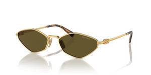 5AK09Z - Gold with Dark Brown Lenses