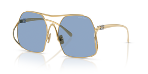 5AK30U - Gold with Light Blue Lenses