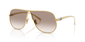 5AK90L - Gold with Clear Gradient Brown Lenses