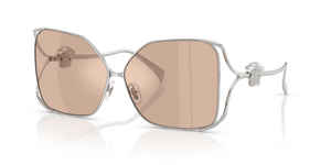 1001/5 - Silver with Light Pink Mirror Silver Lenses