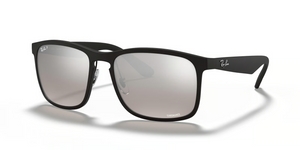 601S5J - Black with Polarized Silver Lenses