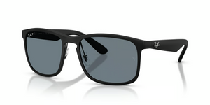 601S80 - Matte Black with Polarized Blue Chromance Lenses