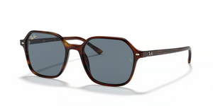 954/62 - Striped Havana with Blue Lenses