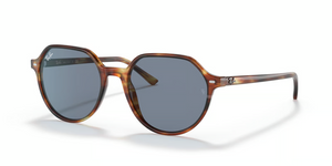 954/62 - Striped Havana with Blue Lenses