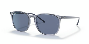 639980 - Transparent Blue with Dark Blue Lenses