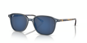 6638O4 - Transparent Dark Blue with Grey/Blue Lenses