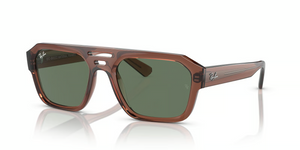 667882 - Transparent Brown with Dark Green Lenses