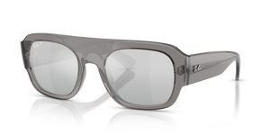 668482 - Transparent Grey with Polarized Grey Mirror Gradient Silver Lenses