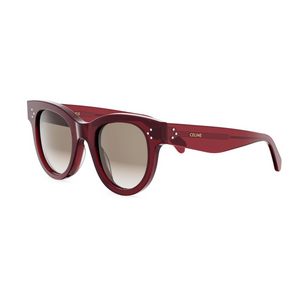 66F - Shiny Red with Brown Gradient  Lenses