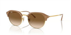 672151 - Beige On Gold with Light Brown Lenses