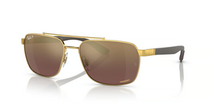 001/6B - Arista Gold with Polarized Purple/Gold Lenses