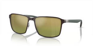 188/6O - Brown On Gunmetal with Polarized Green/Gold Lenses