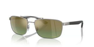 004/6O - Gunmetal with Polarized Green & Gold Lenses