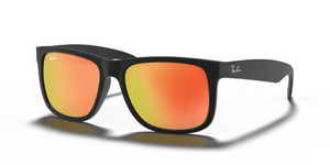 622/6Q - Rubber Black with Red Mirror Lenses