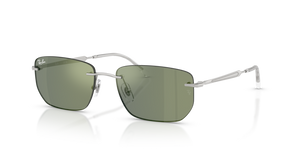 003/6R - Silver with Green Mirror Green Lenses