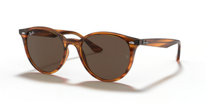 820/73 - Striped Red Havana with Dark Brown Lenses