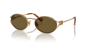 7OE01T - Brass Gold with Dark Brown Lenses