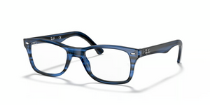 8053 - Striped Blue with Clear Lenses
