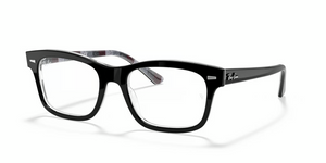 8089 - Black On Chevron Grey/burgundy with Clear Lenses