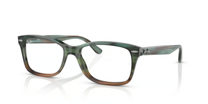8252 - Striped Blue Gradient Green with Clear Lenses
