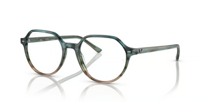 8252 - Striped Blue & Green with Clear Lenses