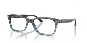 8254 - Striped Grey & Blue with Clear Lenses